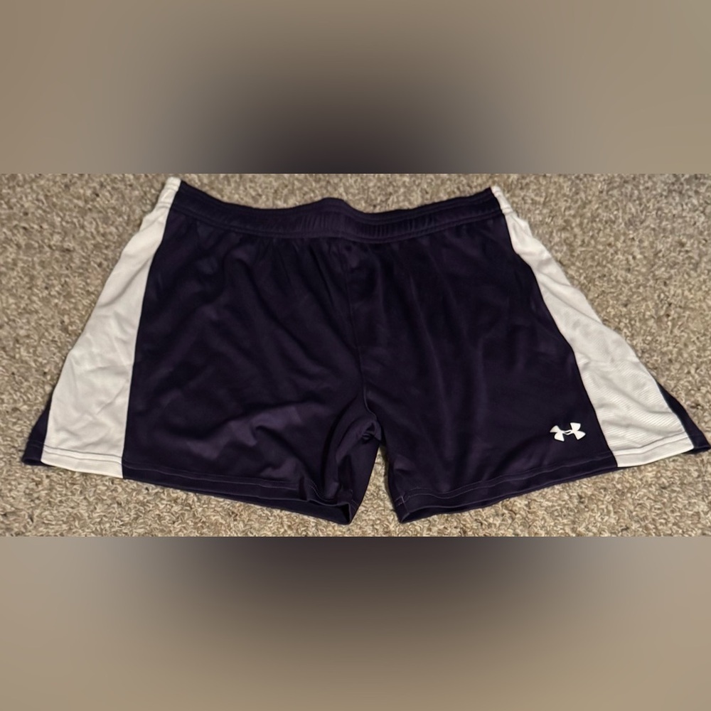 Purple and White Women’s Soccer Shorts